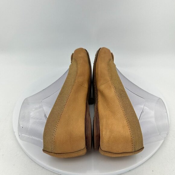 Tory Burch Caroline Women Size 5M Mustard Patent Leather Ballet Flat Shoes - Picture 8 of 14